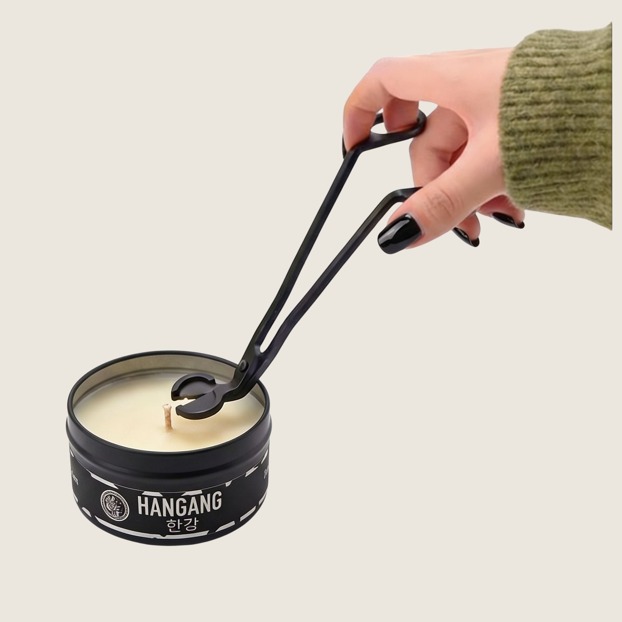 Tesoura de pavio aço inoxidável para velas Versalat — detalhes