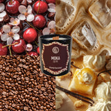 MOKA vela aromática oriental gourmand Versalat — composição lifestyle