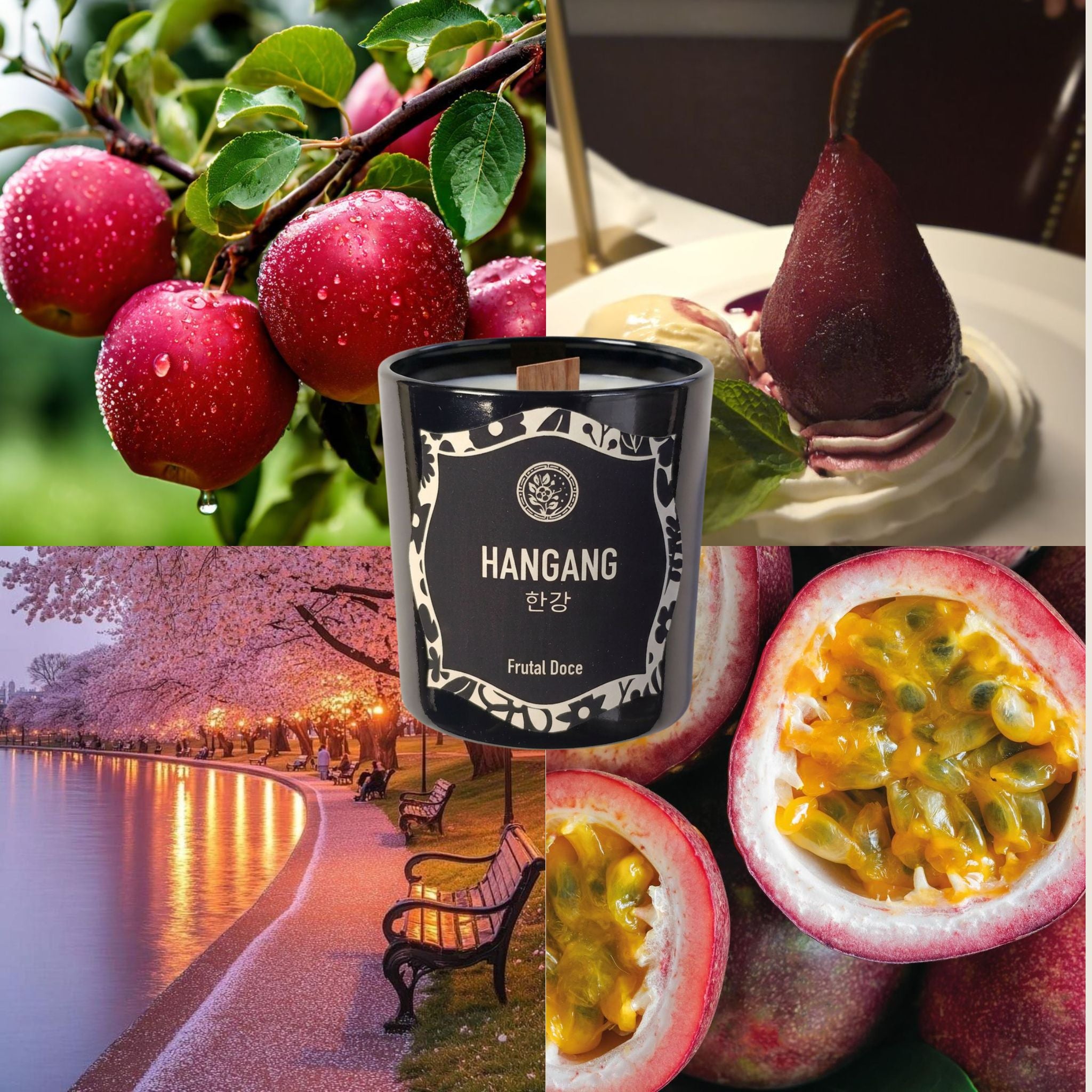 HANGANG vela aromática frutal doce Versalat — composição lifestyle